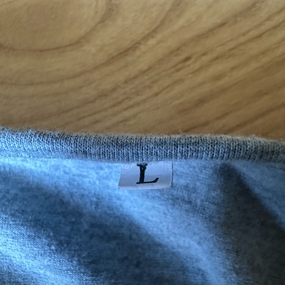 Gray Long Sleeve Relaxed Blouse - Picture 5 of 5